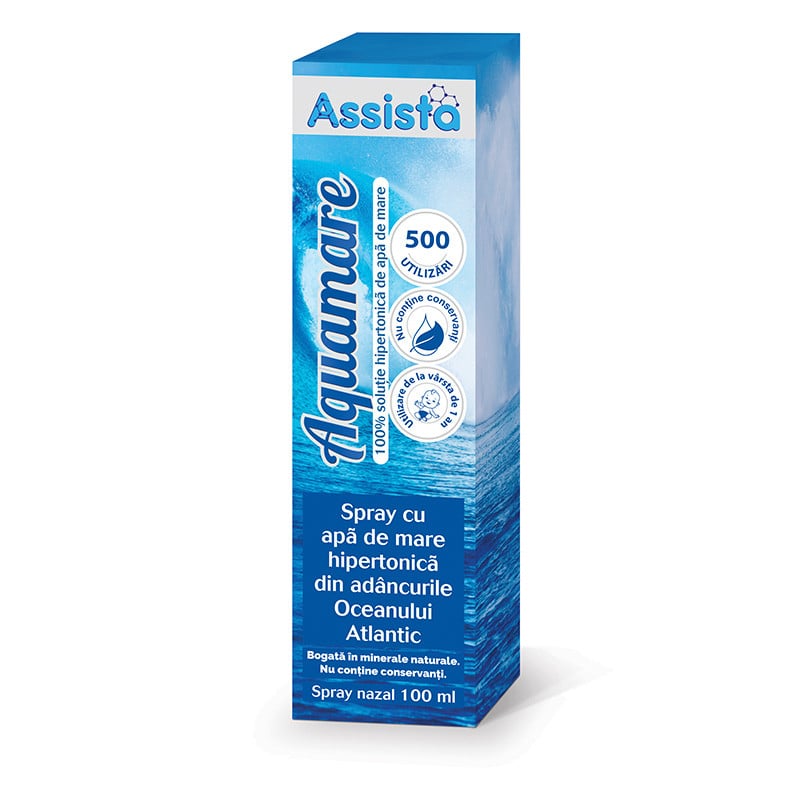 Assista Aquamare spray nazal hipertonic, 100 ml 100 imagine noua