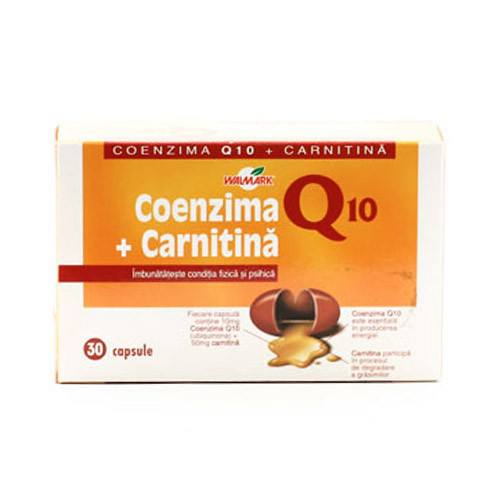 Walmark Coenzima Q10 + Carnitina, 30 capsule capsule imagine noua