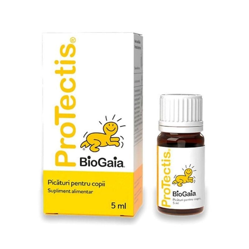 Protectis picaturi pentru copii 5 ml, Biogaia, flora intestinala Probiotice si enzime digestive 2023-09-22 3