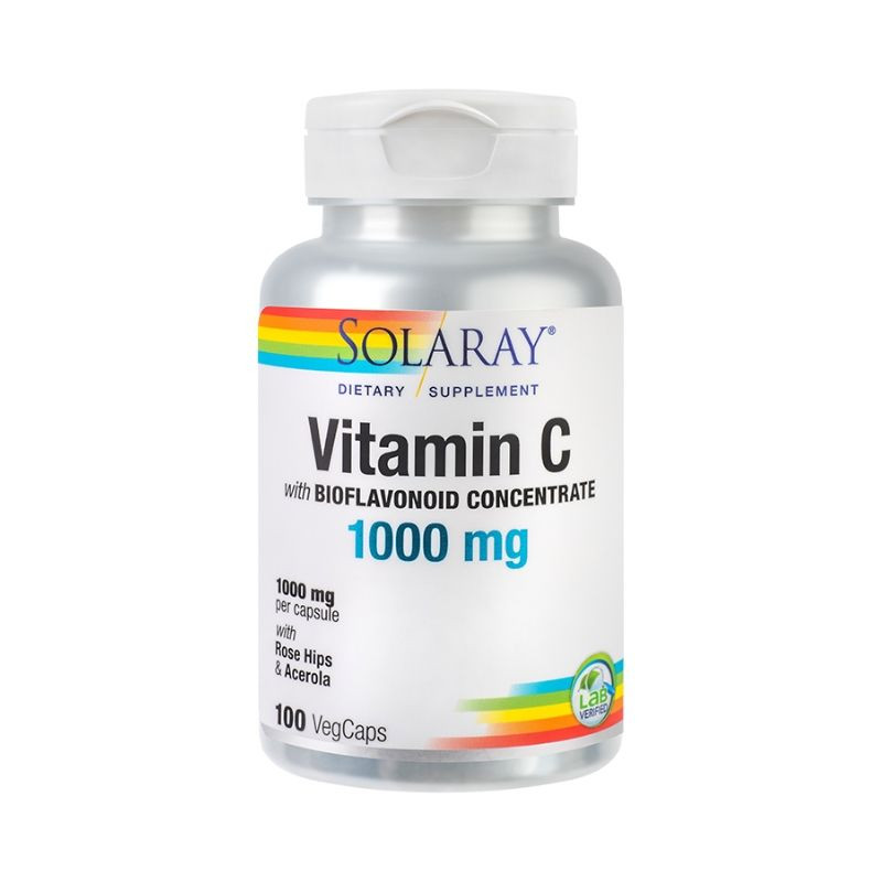Secom Vitamin C 1000 mg, pentru imunitate, 100 capsule 100 imagine teramed.ro