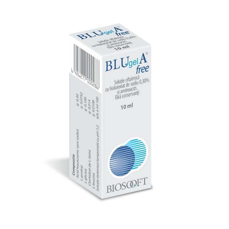 Blu Gel A free 0.30% solutie oftalmica, 10 ml 0.30% imagine 2022