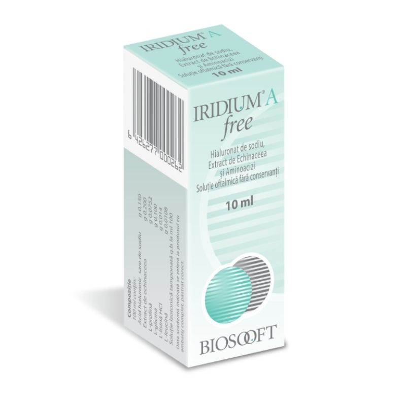 Iridium A free picaturi oftalmice, 10 ml Ingrijirea ochilor