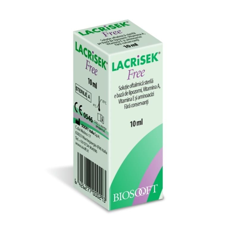 Lacrisek free, 10 ml La Reducere BioSooft