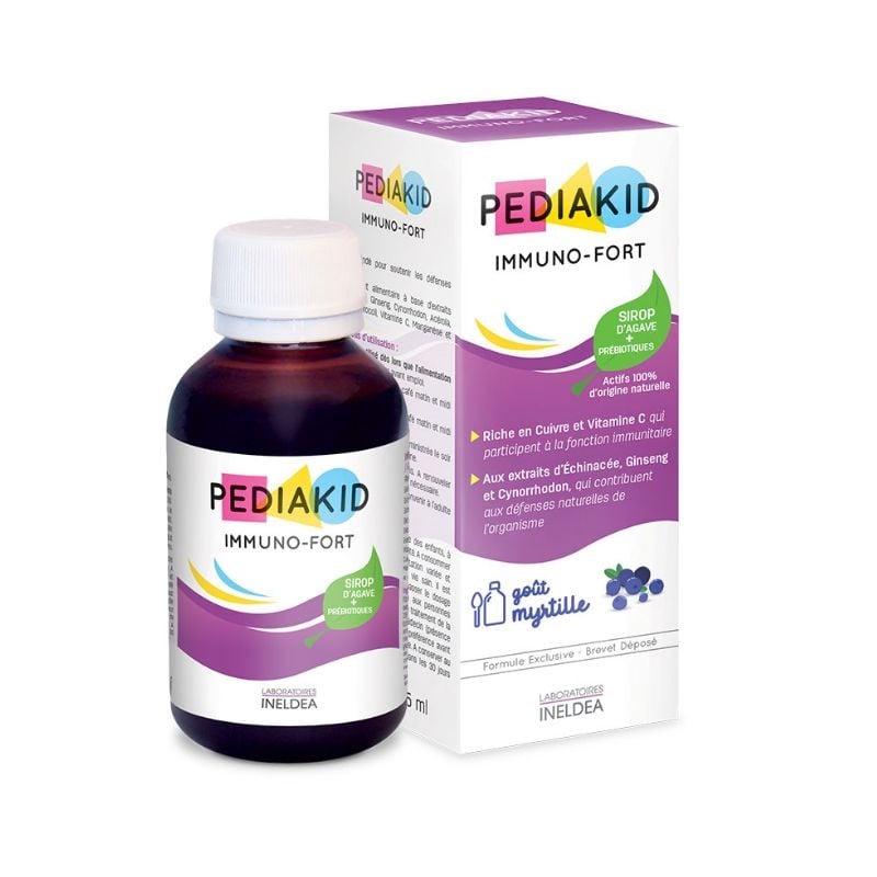 Pediakid Immuno-Fort sirop cu gust de afine, 125 ml 125