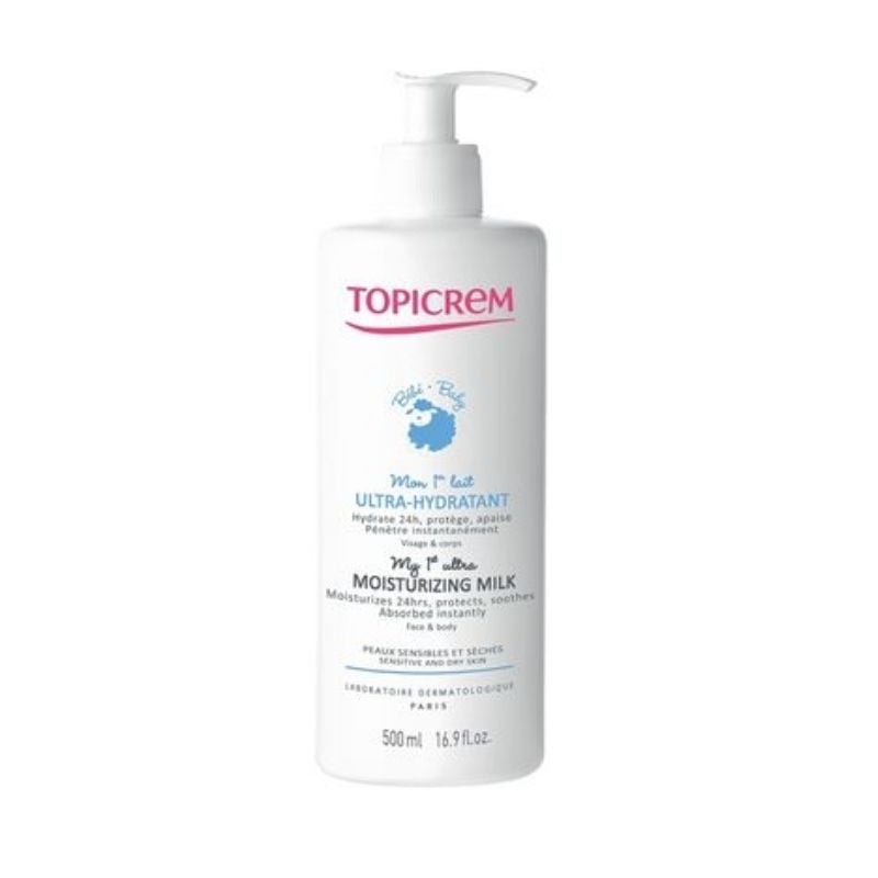 Topicrem Baby Lapte Hidratant Fata Si Corp, 500 Ml