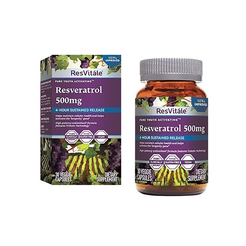 GNC ResVitale Resveratrol 500 mg, 30 capsule Antioxidante 2023-09-23