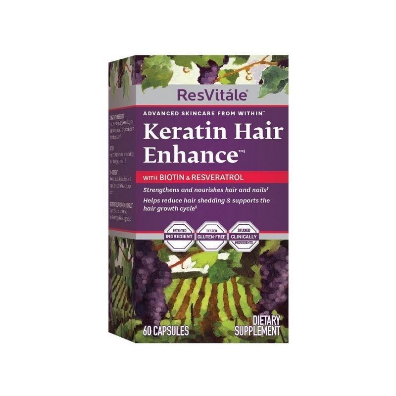 GNC RESVITALE Keratin Hair Enhance cu Biotina si Resveratrol, 60 capsule Antioxidante 2023-09-23