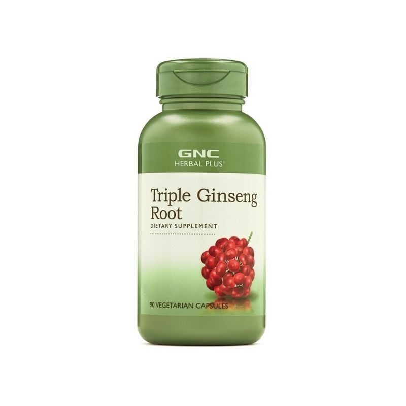 GNC Herbal Plus Triple Ginseng Root, 90 capsule Antioxidante 2023-09-23