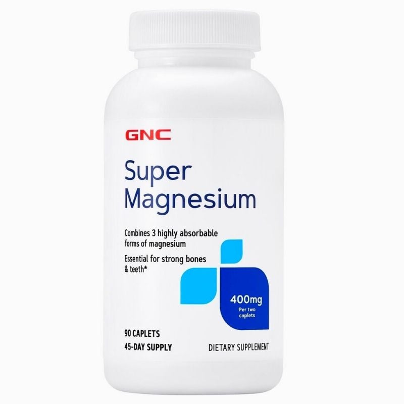 GNC Super Magneziu 400 mg, 90 tablete La Reducere 400