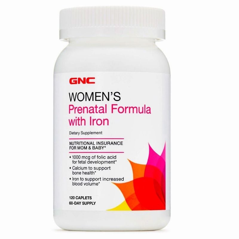 Gnc, Formula Prenatala Cu Fier Pentru Femeile Insarcinate, 120 Capsule