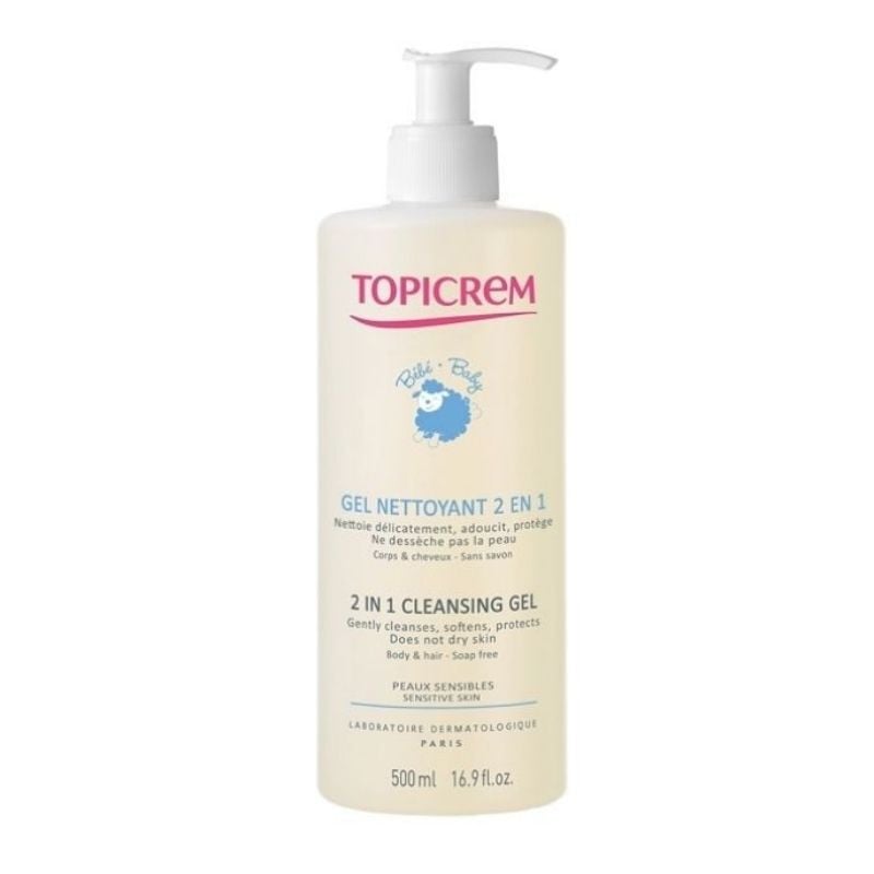 TOPICREM BABY Gel curatare 2 in 1, 500 ml