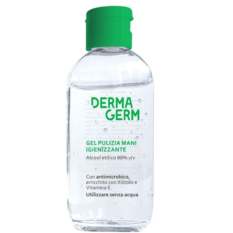 DermaGerm, Gel de maini igienizant cu 80% alcool, 100ml 100ml imagine teramed.ro
