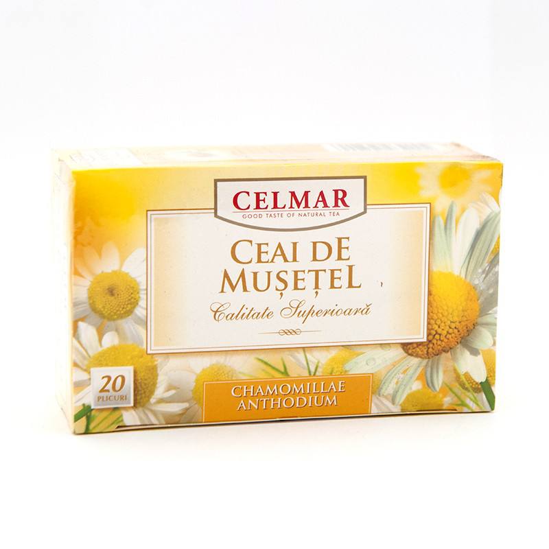 Celmar – Ceai de musetel, 20 plicuri, 1.5g Ceaiuri si tincturi 2023-09-24