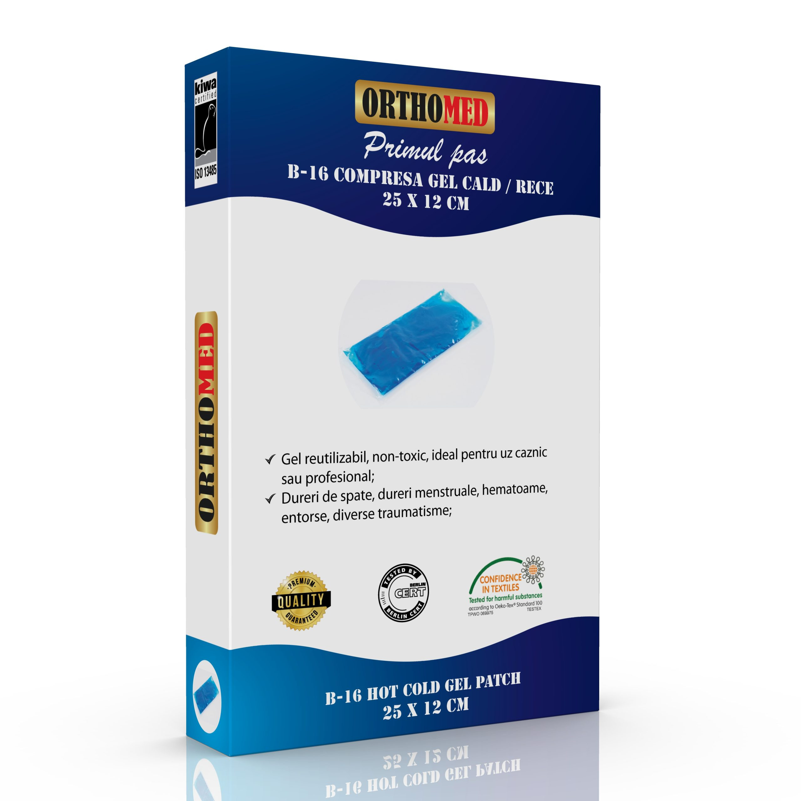 Compresa gel Cald / Rece, 25×12 cm, Orthomed 25x12 imagine noua