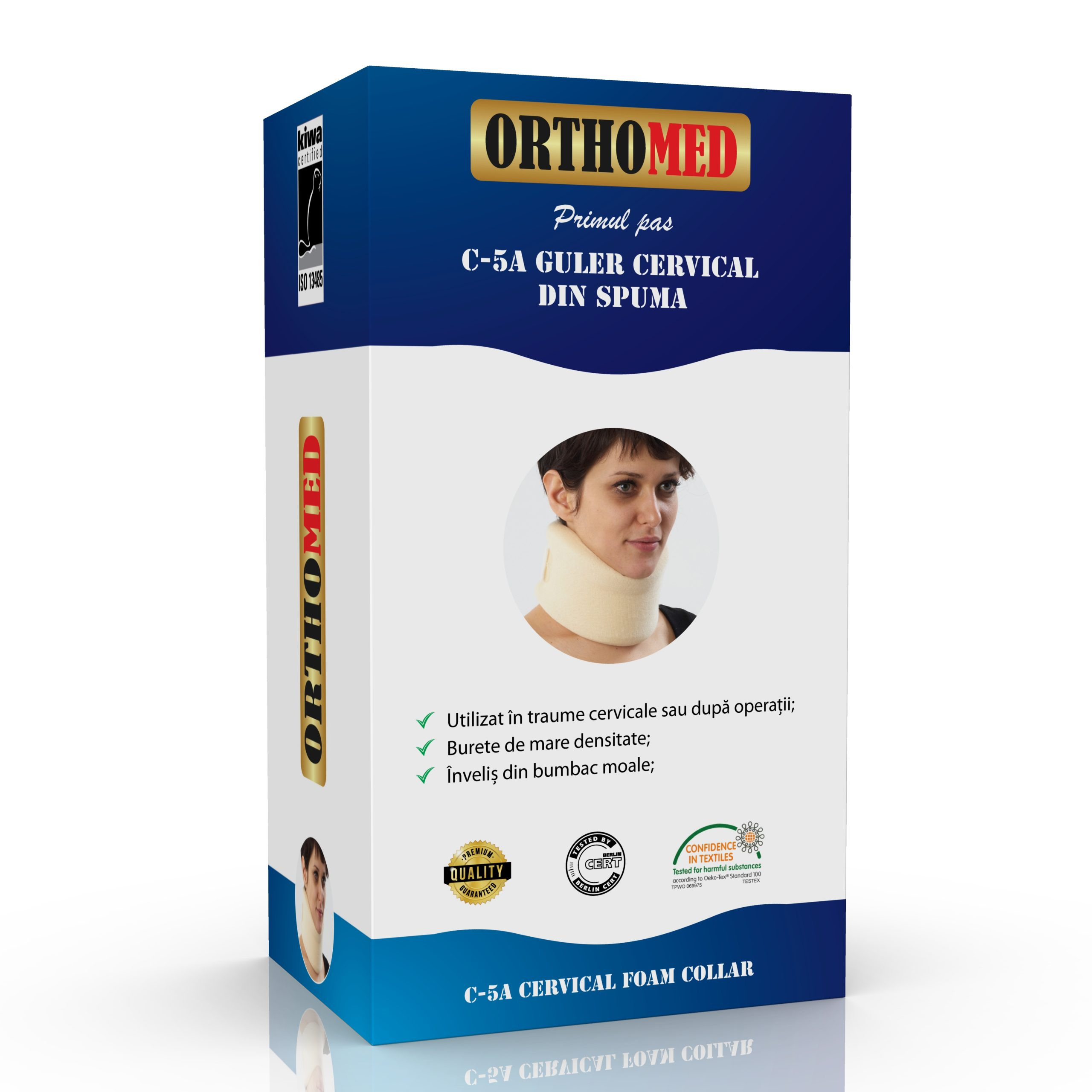 Guler cervical din spuma, marimea XL, Orthomed Dispozitive medicale