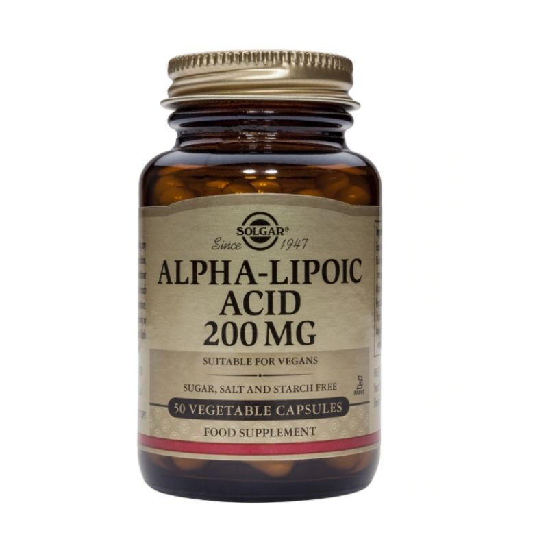 Solgar Alpha Lipoic Acid 200mg, 50 capsule Antioxidante