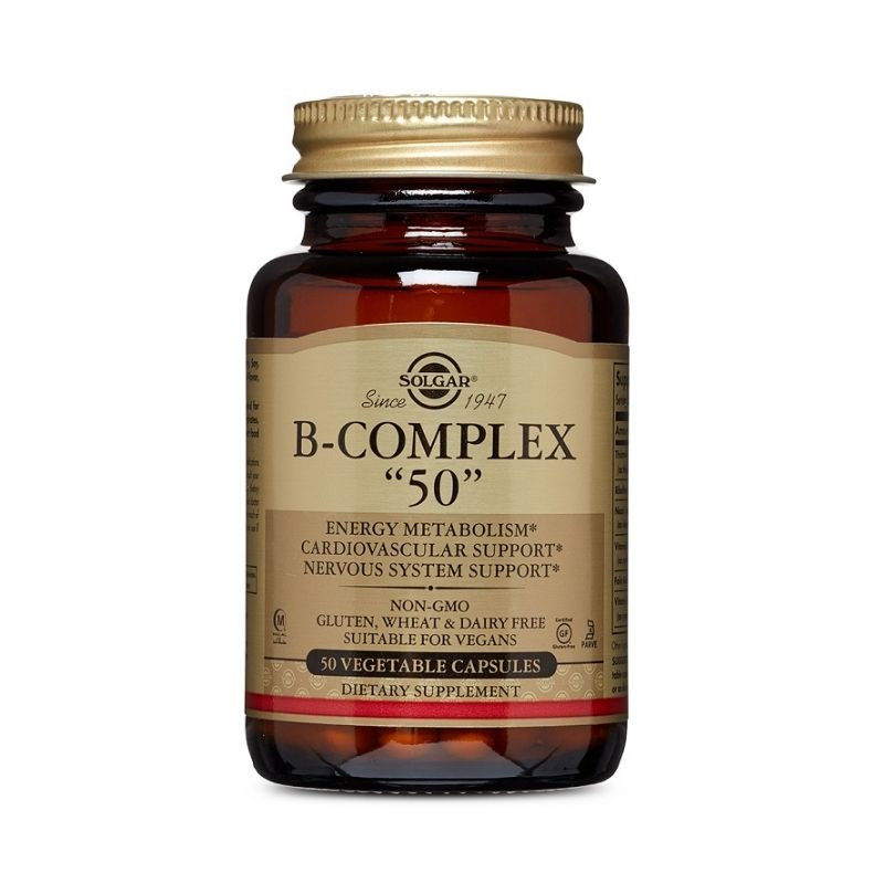 Solgar B-50 Complex, 50 capsule Activitate cerebrala