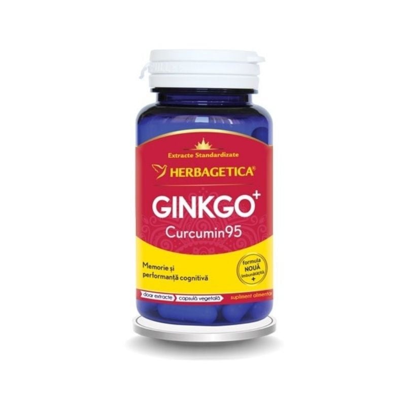 Ginkgo + Curcumin 95, 120 capsule Antioxidante 2023-09-23