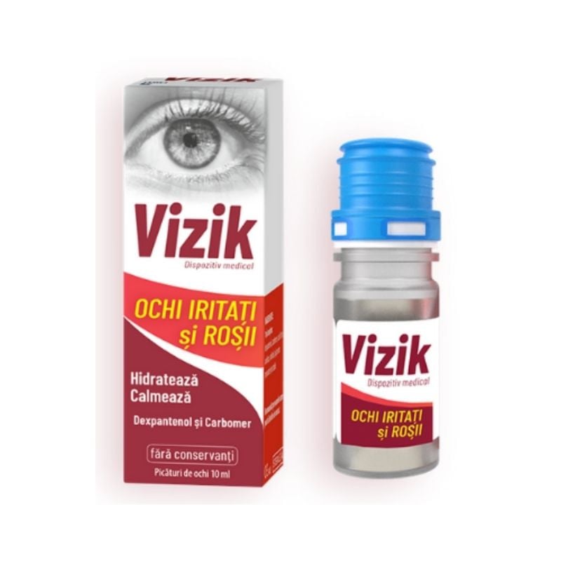 Vizik Picaturi Pentru Ochi Iritati Si Rosii, 10 Ml