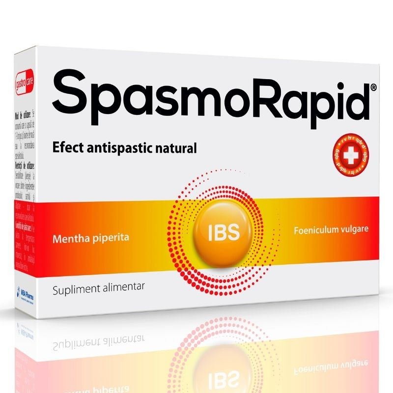 Spasmo Rapid, 30 capsule, afectiuni digestive afectiuni imagine 2022