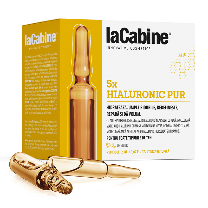 La Cabine 5x Pure Hyaluronic, 10 fiole*2 ml Cabine imagine noua