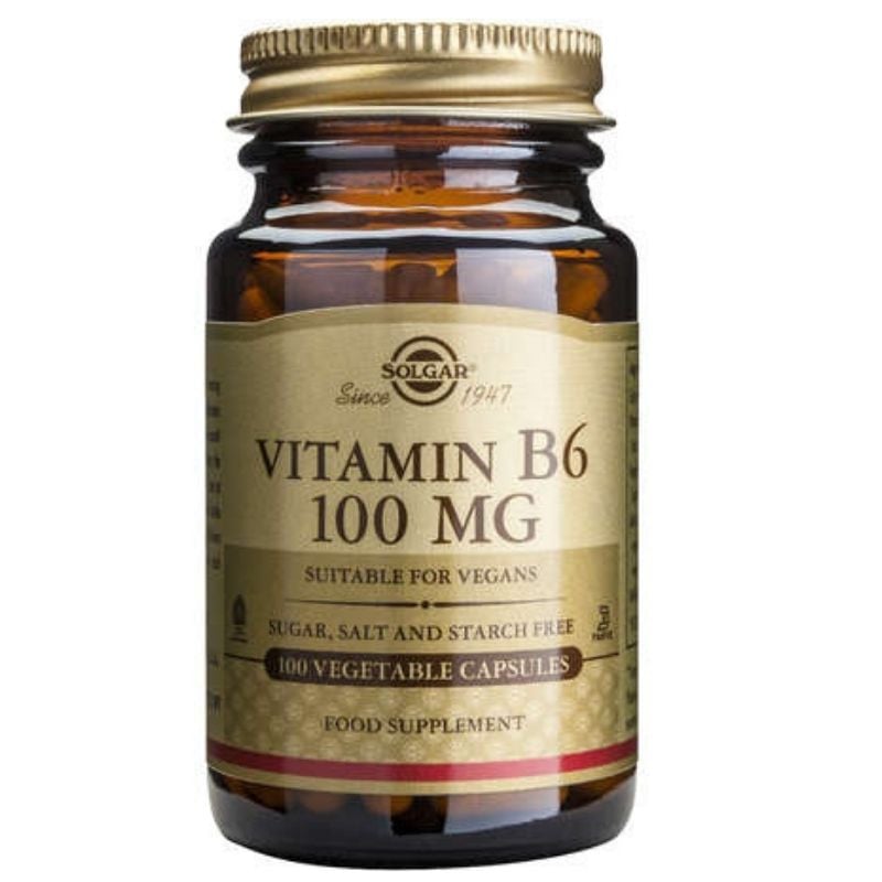 Solgar Vitamin B-6 100mg, 100 capsule 100 imagine 2022