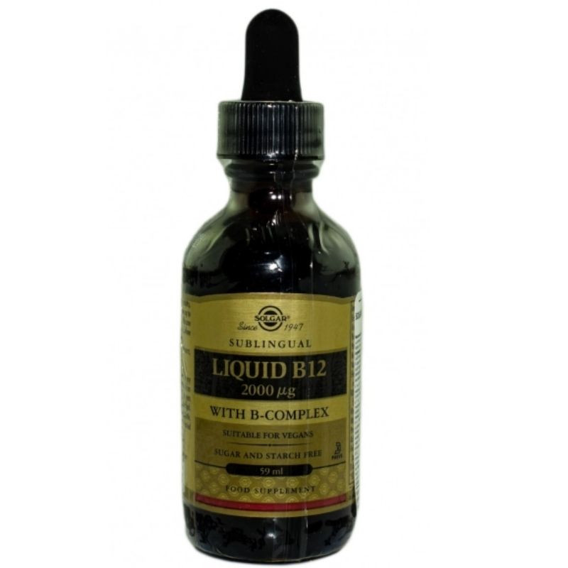 Solgar Vitamin B-12 2000 mg Complex, 59 ml 2000 imagine teramed.ro