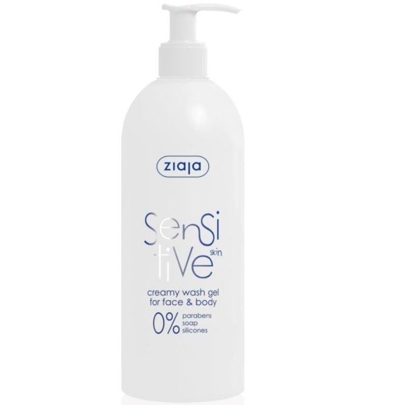 Ziaja Sensitive-gel Crema Curatare Fata Si Corp, 400 Ml