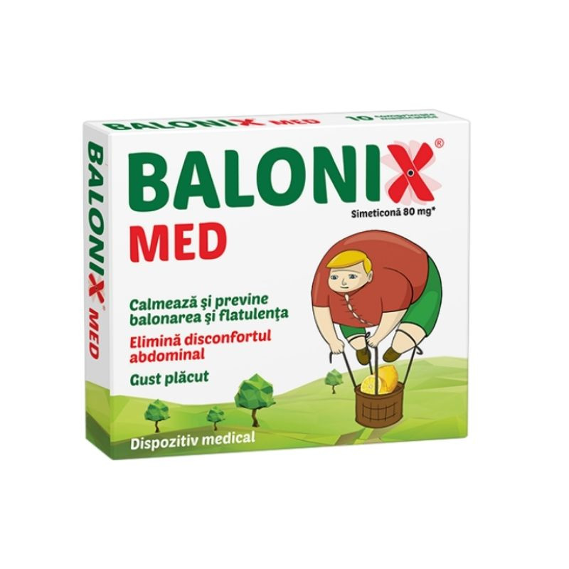 Balonix Med, 10 comprimate BALONIX imagine teramed.ro