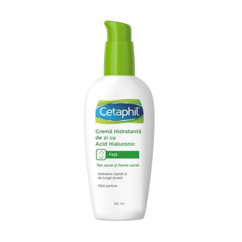 Crema hidratanta de zi cu Acid Hialuronic, 88 ml, Cetaphil