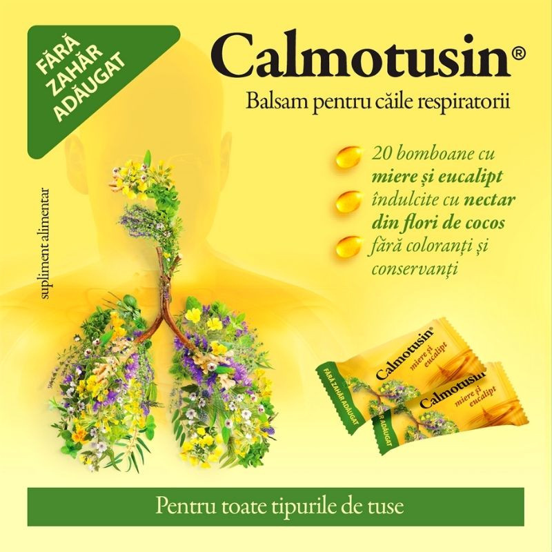 DACIA PLANT Calmotusin Drops cu miere si eucalipt, 20 capsule Calmotusin imagine 2022