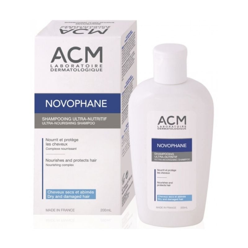 Acm Novophane Sampon Ultra-nutritiv Pentru Par Uscat, 200 Ml