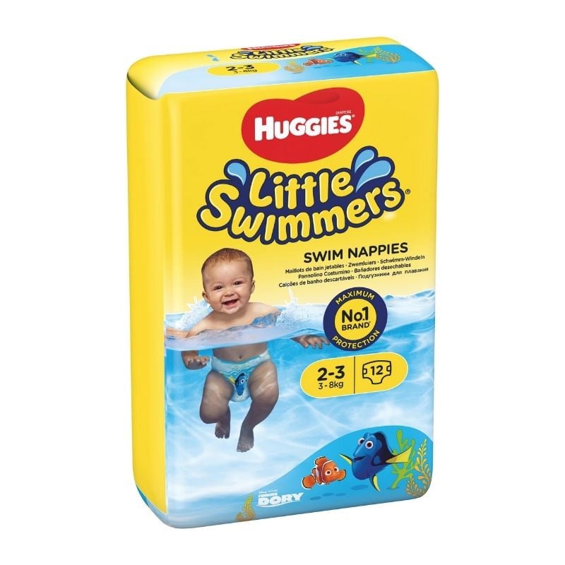 Chilotei Inot Little Swimmers, Nr. 2-3, 3-8 Kg, 12 Bucati, Huggies