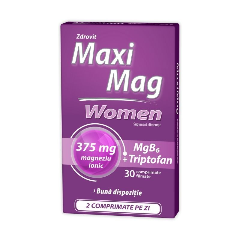 Maximag Women, 30 comprimate Magneziu 2023-09-23
