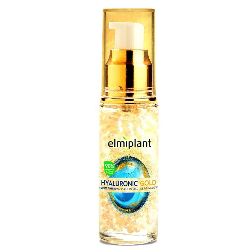 Elmiplant Hyaluronic Gold Serum pentru fata, 30 ml Frumusete si ingrijire