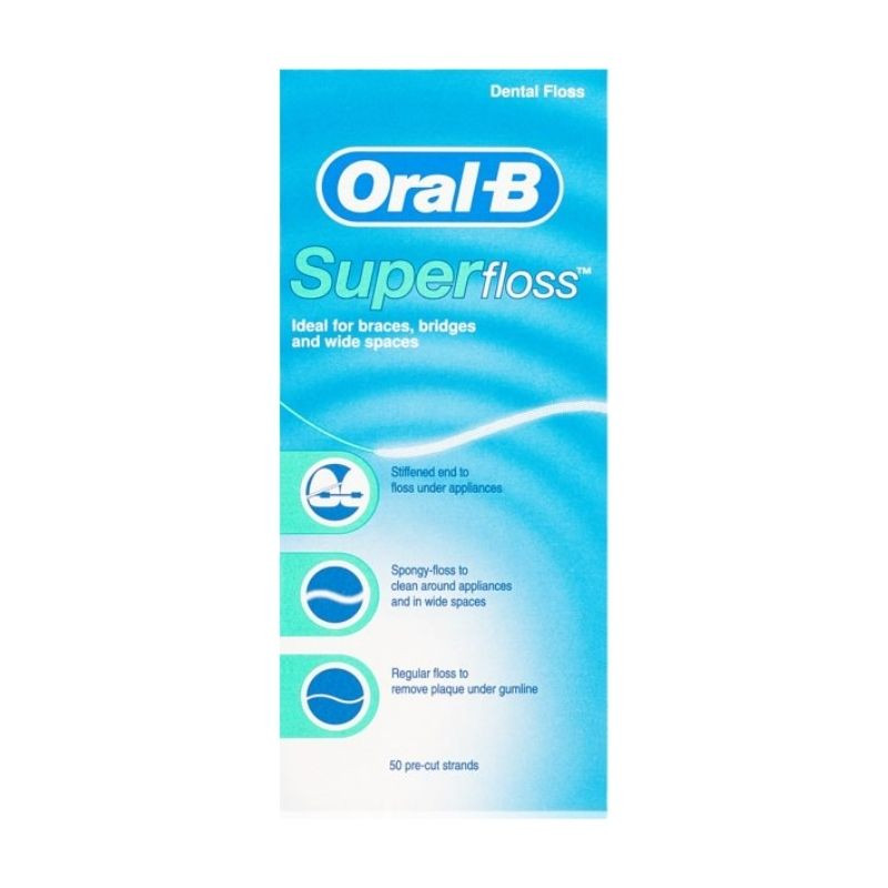 Oral B Ata dentara Superfloss, 50m 50m imagine noua