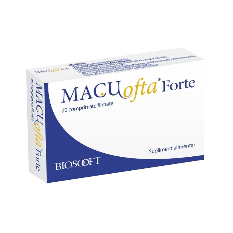 MACUofta Forte, 20 capsule Suplimente pentru vedere 2023-09-22