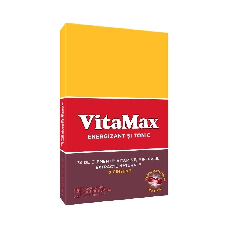 Vitamax, 15 capsule moi Vitamine si minerale 2023-10-02