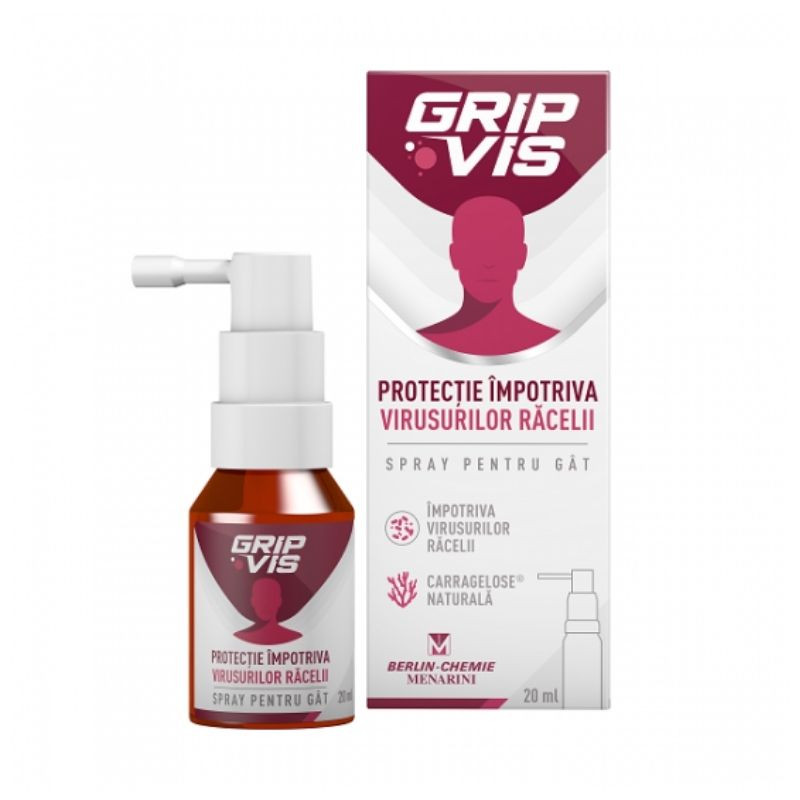 GripVis Spray pentru gat, 20ml 20ml imagine teramed.ro