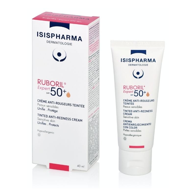 Crema colorata Ruboril 50+ Expert SPF 50, 40ml, Isis Pharma