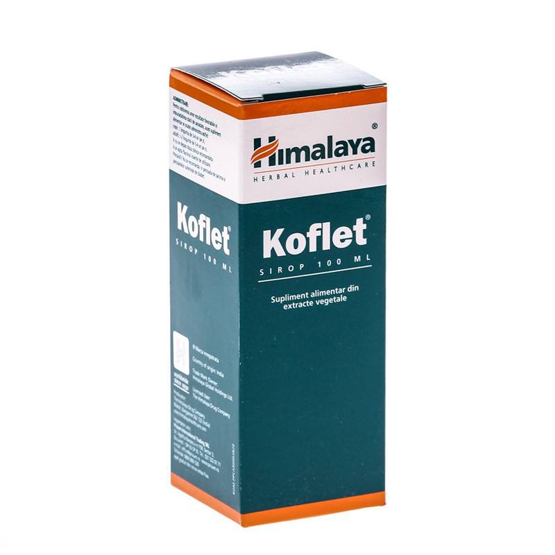 Koflet sirop, Himalaya, pentru sanatatea tractului respirator, 100 ml