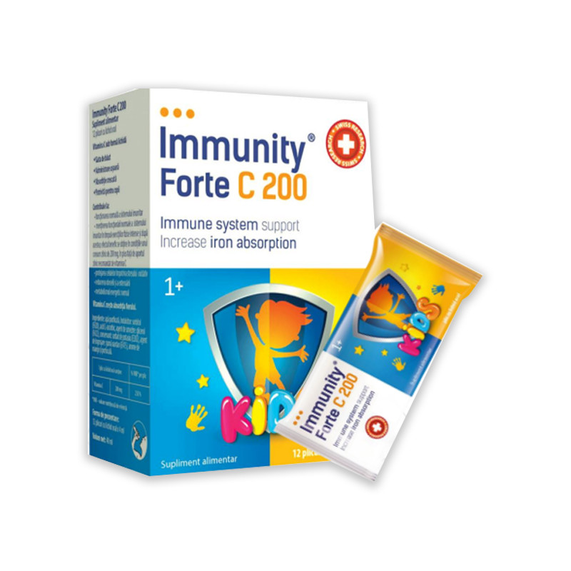 Immunity C 200 Kids, 12 plicuri ready to use 200