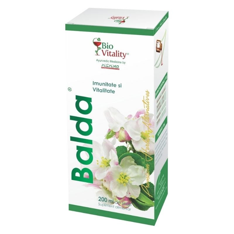 Bio Vitality Balda sirop pentru imunitate si vitalitate, 200 ml