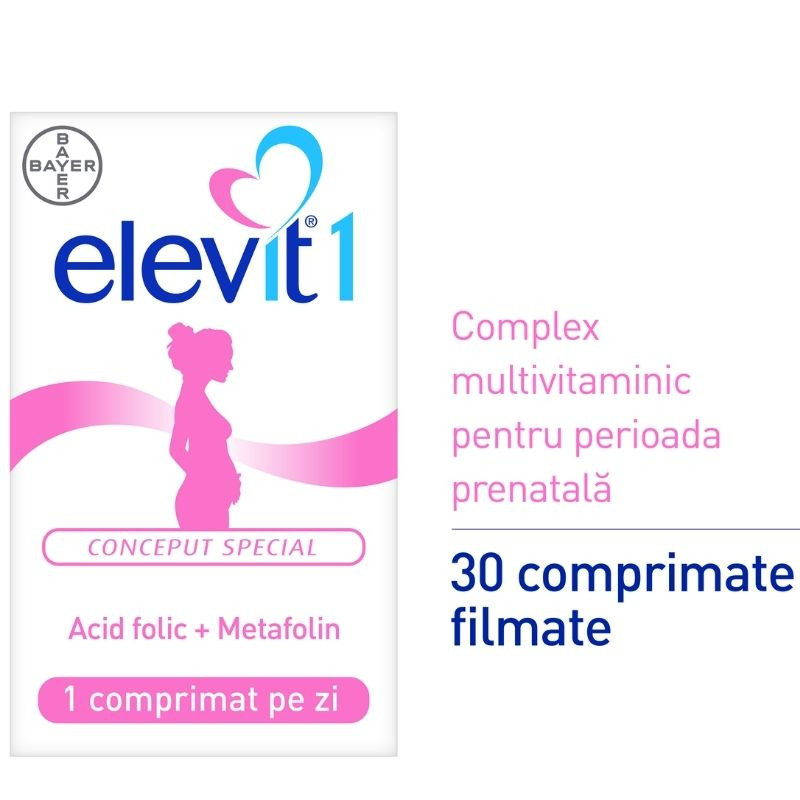 Elevit 1, 30 comprimate filmate Mama si copilul