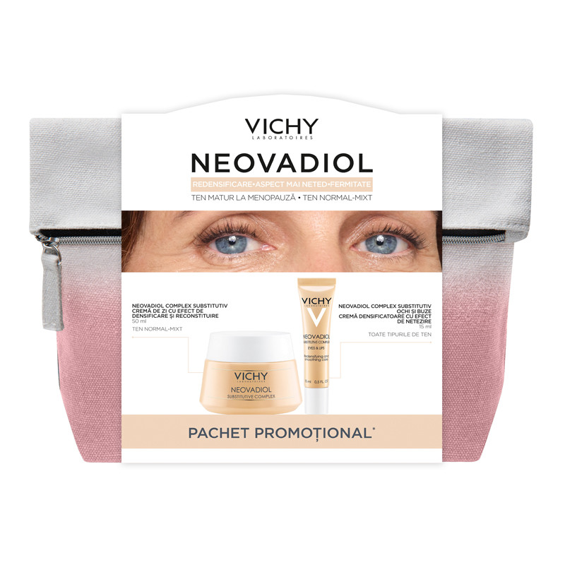 VICHY Neovadiol Peri-Menopause Crema de zi ten Normal-Mixt, 50 ml + Neovadiol Ochi si Buze, 15 ml -75%