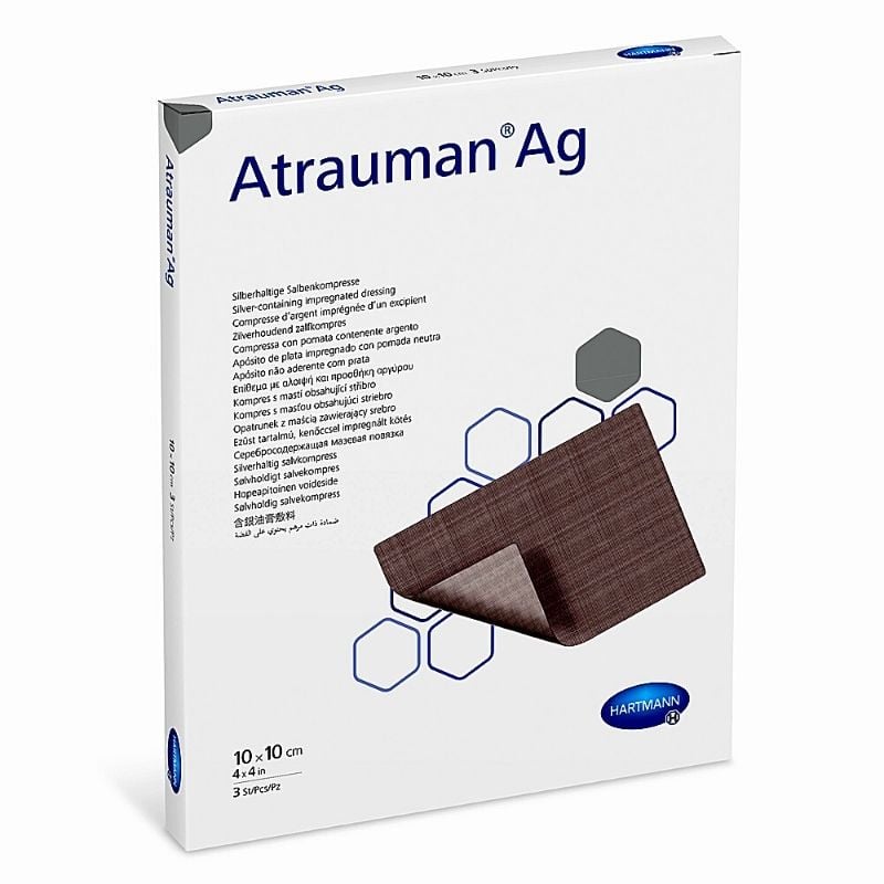 HartMann Atrauman Ag.pans.ung.5x5cmx10 buc Comprese
