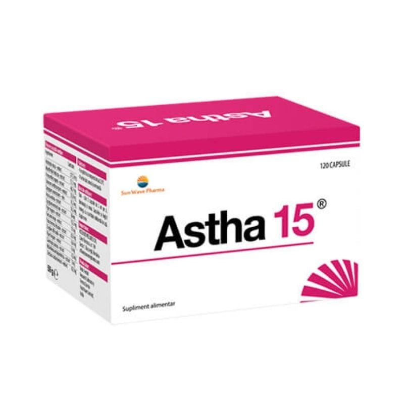 Astha 15, 120 capsule, Sun Wave Pharma 120 imagine noua