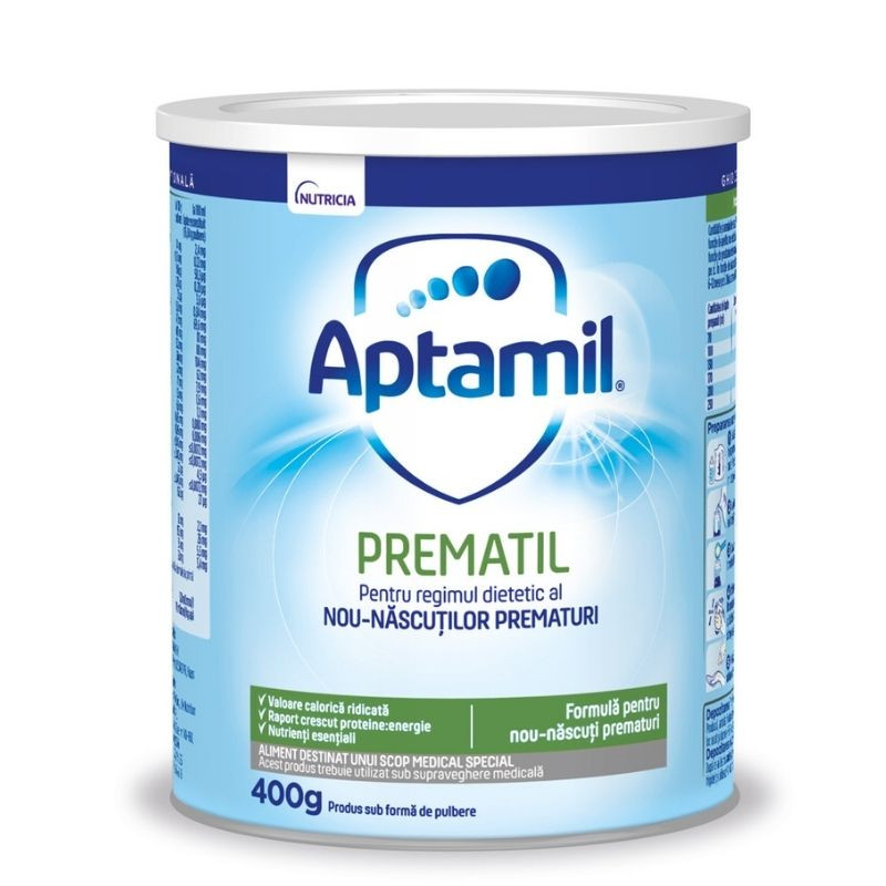 Lapte praf Aptamil® PREMATIL, 400g, nou-nascuti prematuri 400g imagine noua
