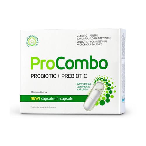 Vitaslim ProCombo probiotic + prebiotic, 10 capsule Antidiareice imagine teramed.ro