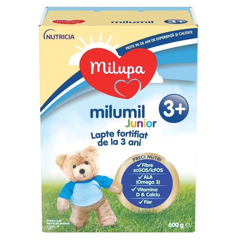 Lapte praf Milupa Milumil Junior, 600 g, de la 3 ani Hrana bebe si copii